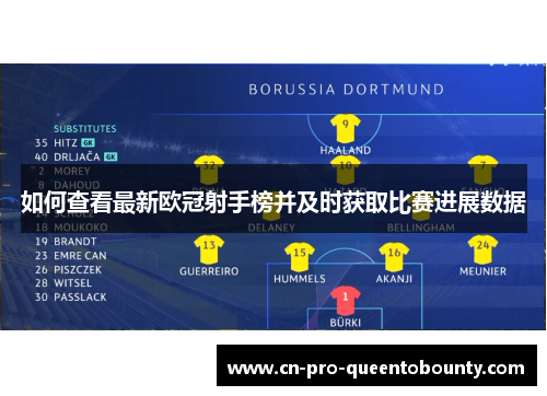 如何查看最新欧冠射手榜并及时获取比赛进展数据