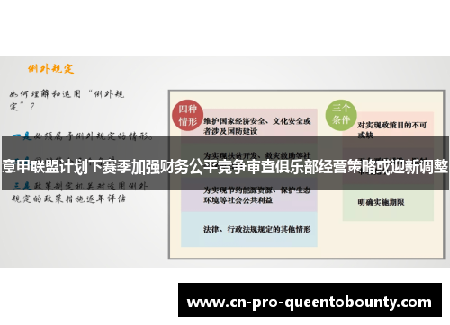 意甲联盟计划下赛季加强财务公平竞争审查俱乐部经营策略或迎新调整